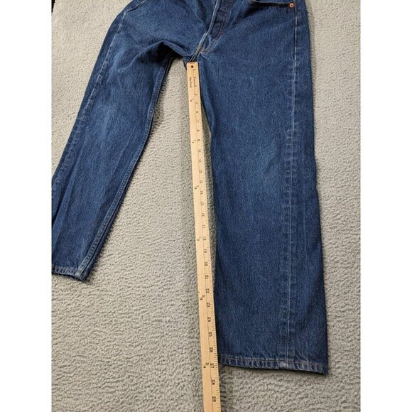 Levi's 501xx Jeans Mens 33x31 (Actual 29.5x27) Vintage Style Button Fly Blue - Picture 6 of 15